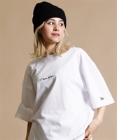 NEW ERA ニューエラ HANDWRITTEN LOGO 13732626 レディース 半袖 Tシャツ ムラサキスポーツ限定 KK1 C30(WTBK-XL)