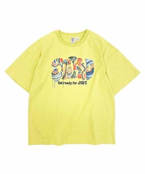 ROXY ロキシー MAUI ISLAND RST231628T レディース 半袖 Tシャツ ROXY x AIRTIST TAKAGI ERI コラボレーション KX2 D7(YE-M)