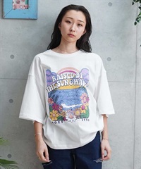 【マトメガイ対象】ROXY ロキシー DRINK THE WAVE TEE RST241089 レディース 半袖 Tシャツ クルーネック ルーズシルエット