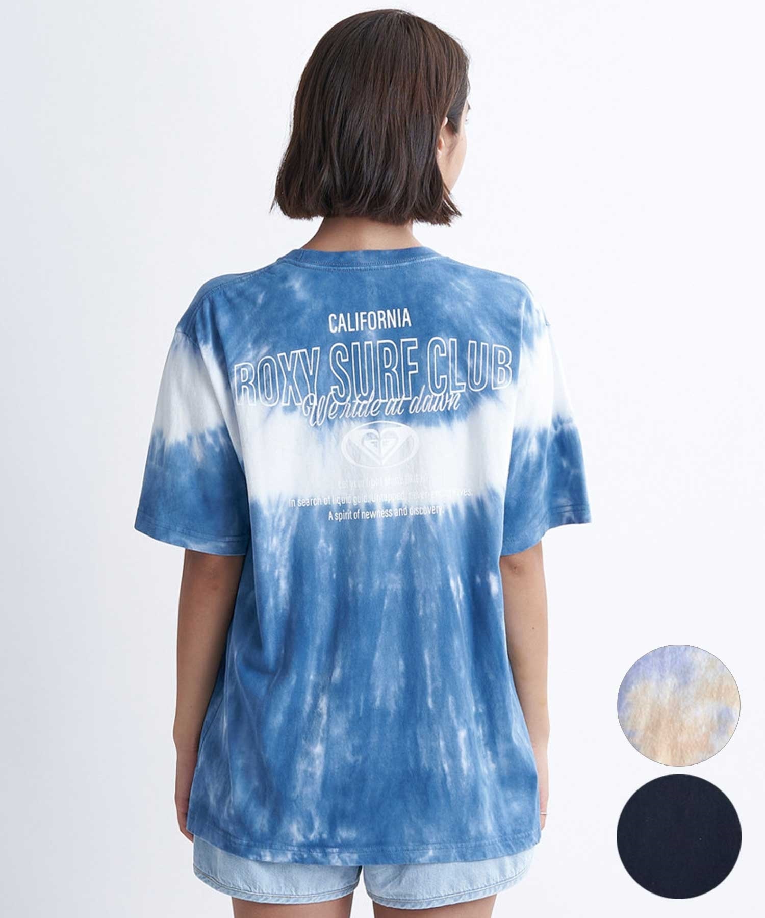 【クーポン対象】ROXY ロキシー SURF CLUB S S TEE RST241073 レディース 半袖 Tシャツ クルーネック オーバーサイズ(MUL-M)