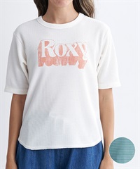 【クーポン対象】ROXY ロキシー HUGGABLE TEE レディース 半袖 Tシャツ クルーネック セットアップ対応 RST241076