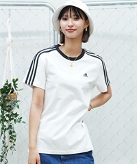 adidas アディダス レディース 半袖 Tシャツ ユーティリティ ワンポイント ロゴ IXV18