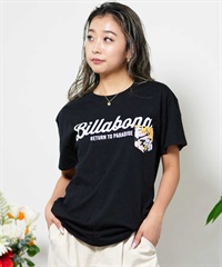 BILLABONG ビラボン PATTERN POCKET LOGO TEE  BE013-202 レディース 半袖 Tシャツ ポケット ボーイフィット(BPB-M)