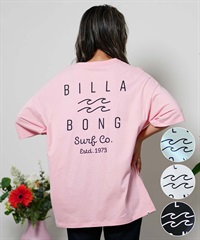 BILLABONG ビラボン SOFT CLEAN LOGO LOOSE TEE レディース 半袖Tシャツ ビックシルエット BE013-211(MEN0-M)