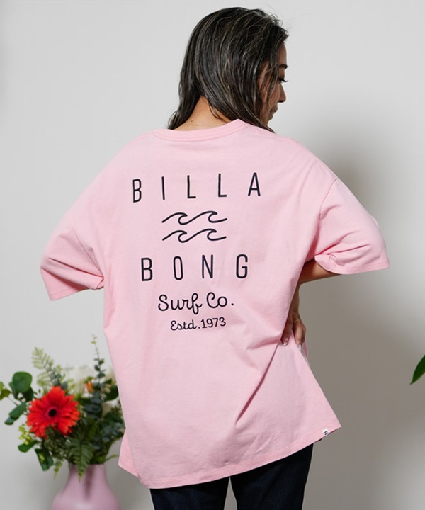 BILLABONG ビラボン SOFT CLEAN LOGO LOOSE TEE レディース 半袖Tシャツ ビックシルエット BE013-211