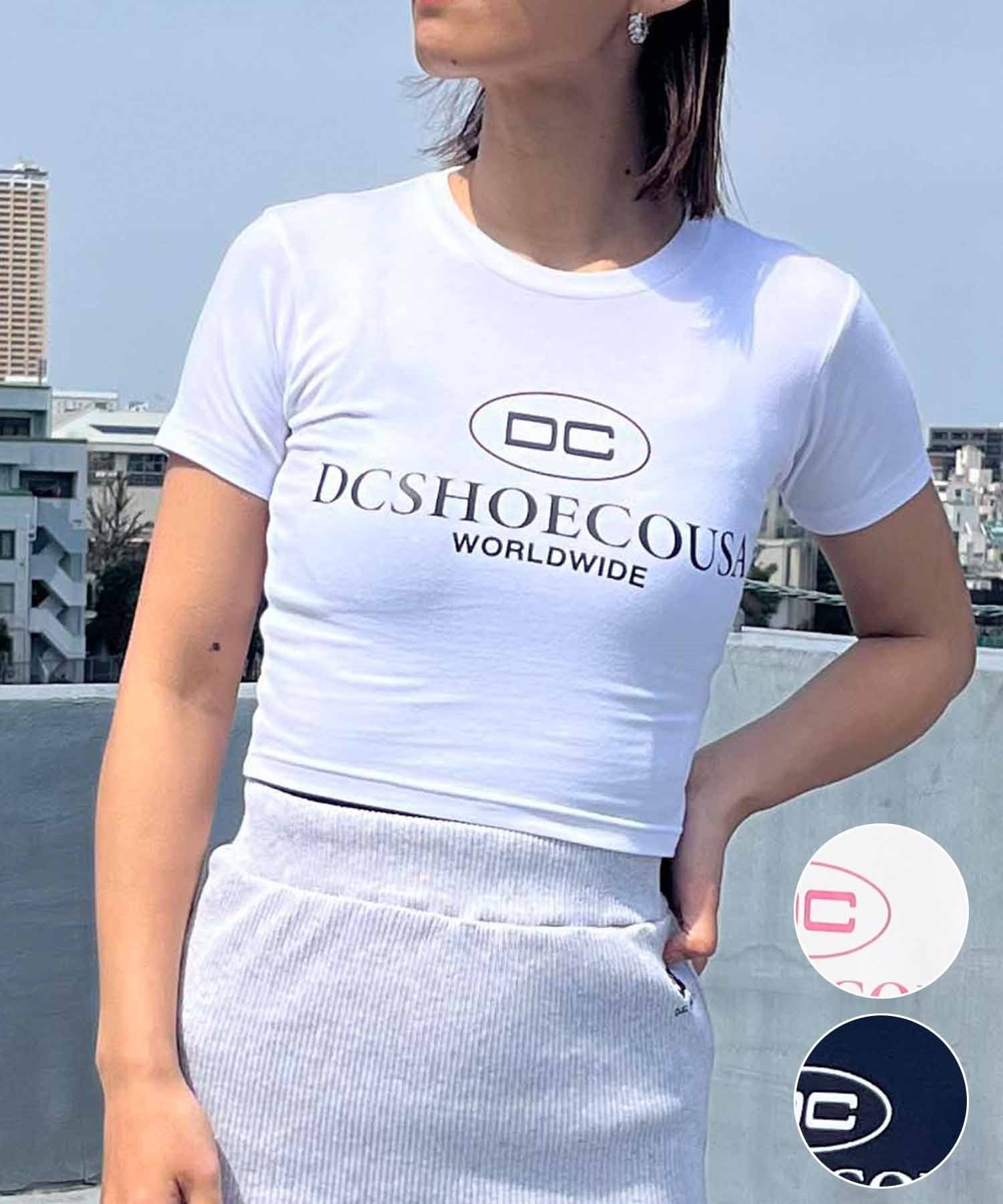 DC ディーシー レディース 半袖 Tシャツ ショート丈 クロップド
