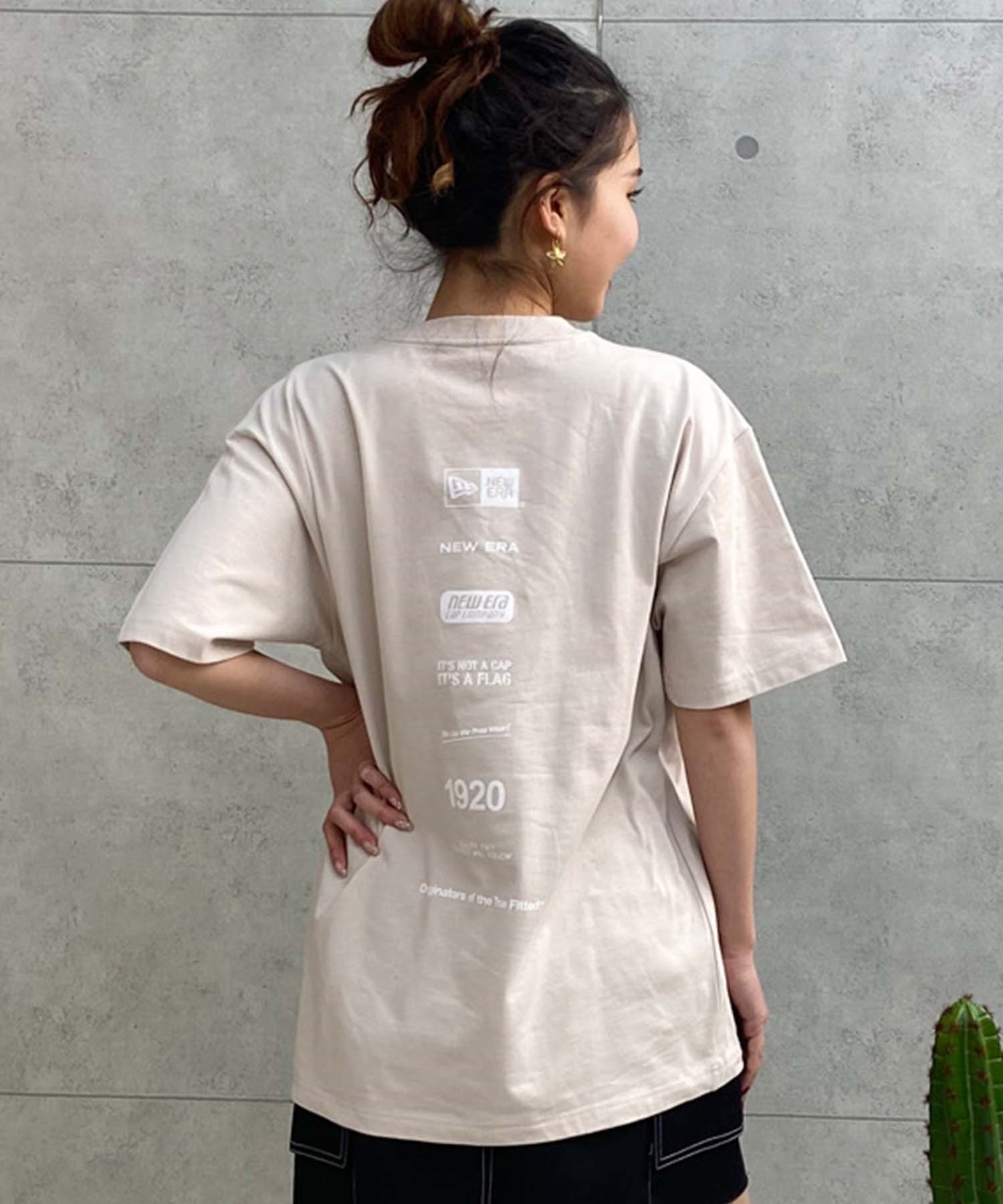 NEW ERA ニューエラ レディース オーバーサイズ Tシャツ バック