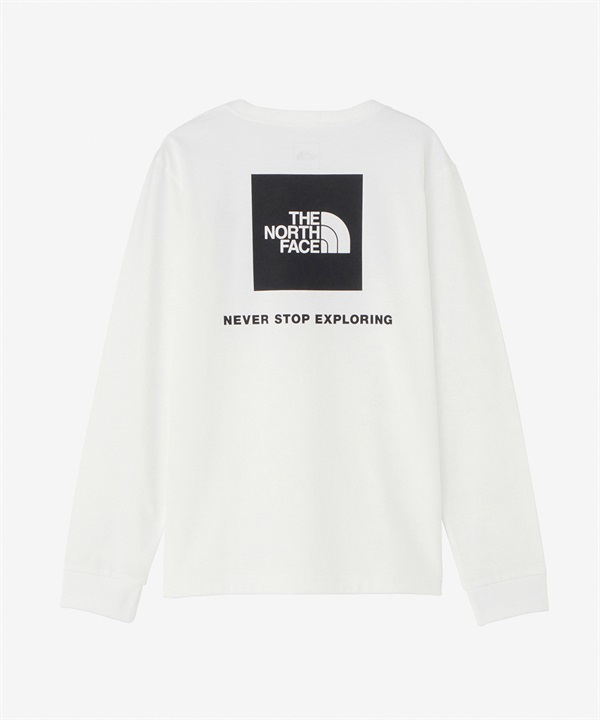 THE NORTH FACE ザ・ノース・フェイス レディース ロングスリーブバックスクエアロゴティー 長袖 Tシャツ ロンT ホワイト NTW32442 W