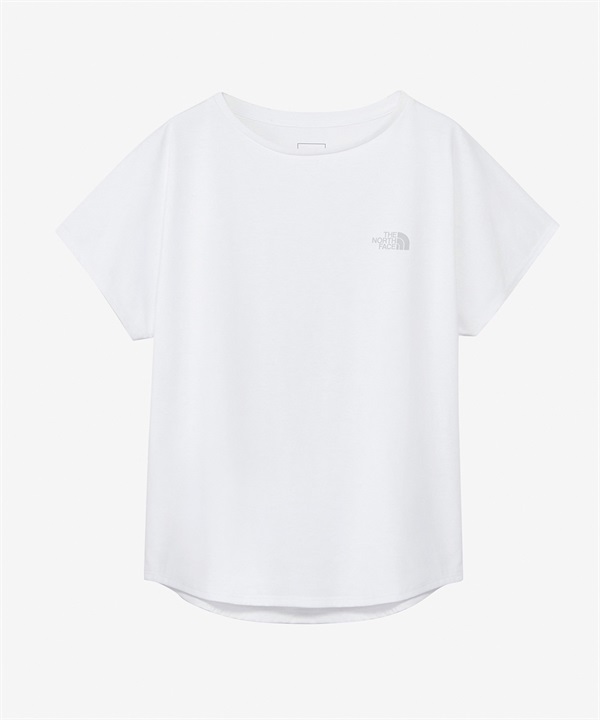 THE NORTH FACE ザ・ノース・フェイス レディース フレンチスリーブロゴデザインティー 半袖 Tシャツ 吸汗速乾 UVケア ホワイト NTW32374 W