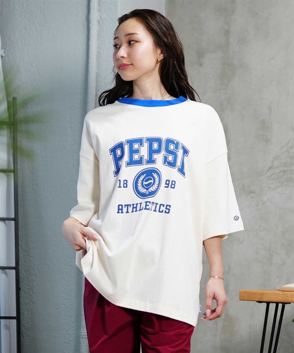 【マトメガイ対象】DISCUS ATHLETIC ディスカスアスレチック DISCUS×PEPSI プリントレディース 半袖 Tシャツ 4287-1977 ムラサキスポーツ限定