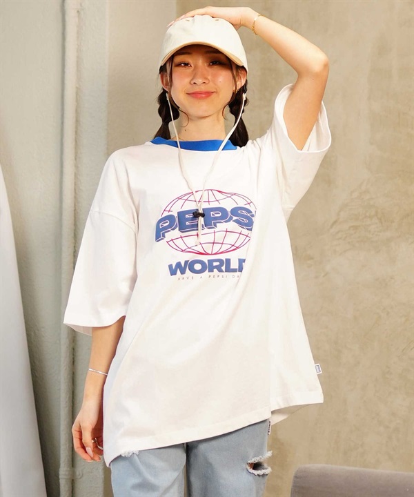 DISCUS ATHLETIC ディスカスアスレチック DISCUS×PEPSI プリントレディース 半袖 Tシャツ 4287-1977 ムラサキスポーツ限定