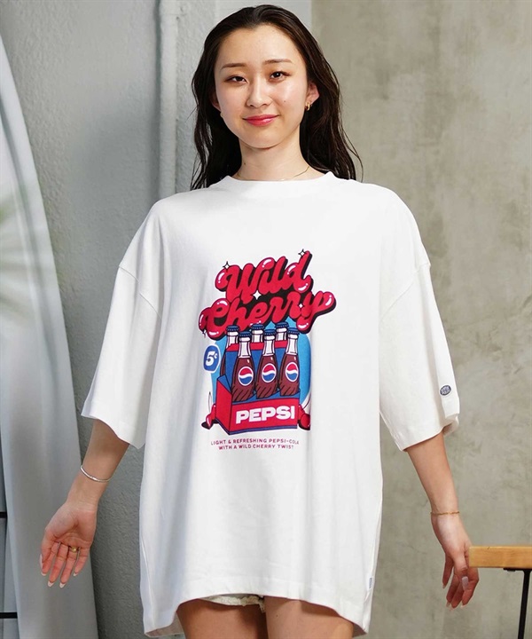 DISCUS ATHLETIC ディスカスアスレチック DISCUS×PEPSI プリントレディース 半袖 Tシャツ 4287-1977 ムラサキスポーツ限定