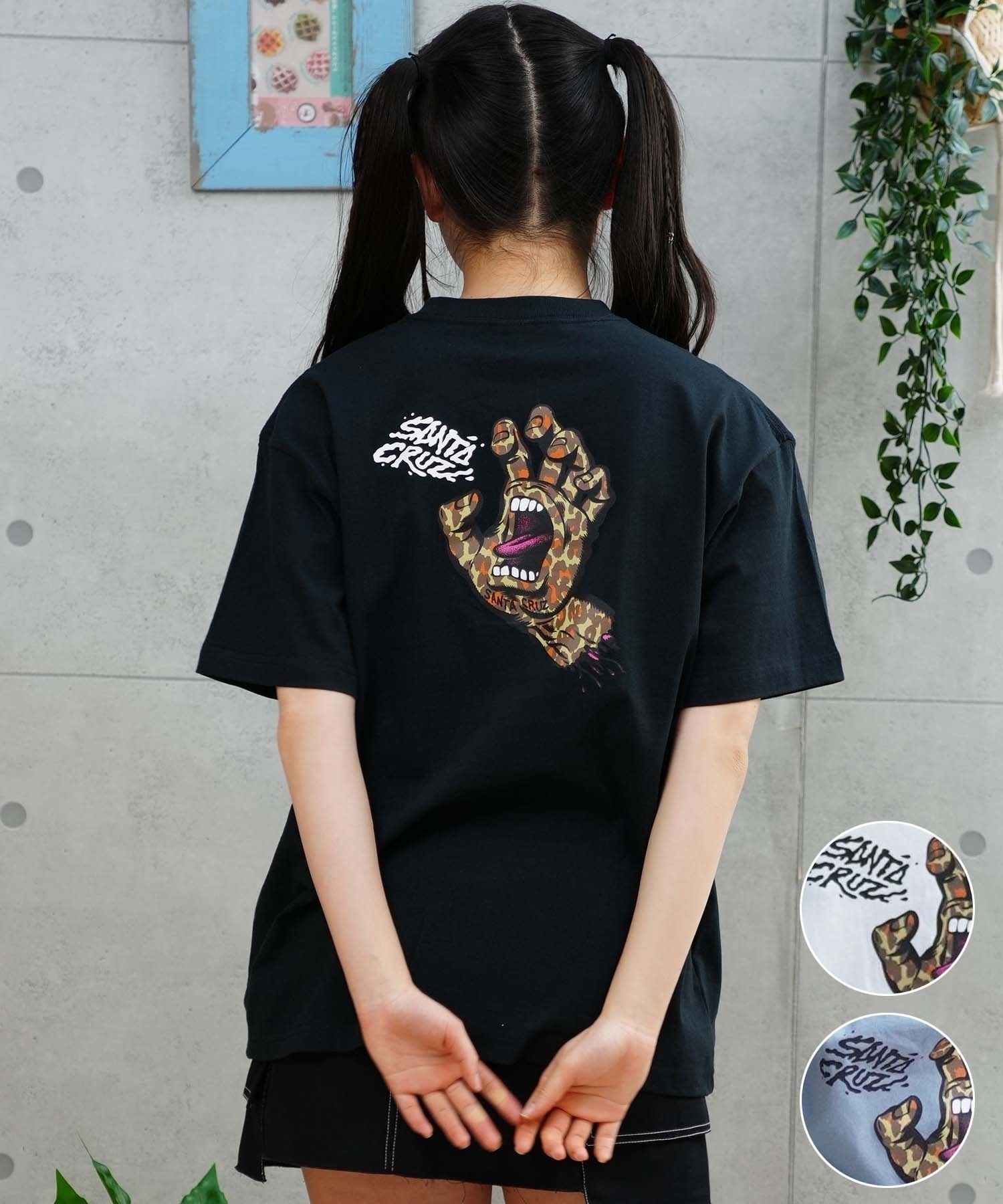 SANTACRUZ サンタクルーズ Murmur Leopard Hand Tee レディース 半袖Tシャツ ムラサキスポーツ別注 502241438(OFFBK-M)