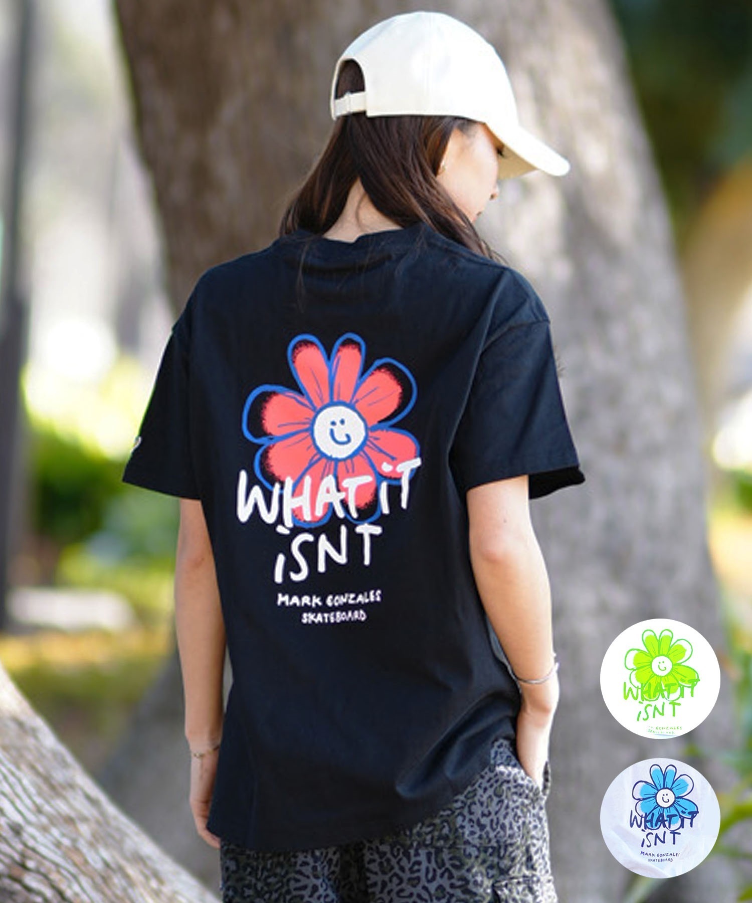 【ムラサキスポーツ限定】(What it isNt)ART BY MARKGONZALES レディース 半袖 Tシャツ 2H7-14399(BK-M)