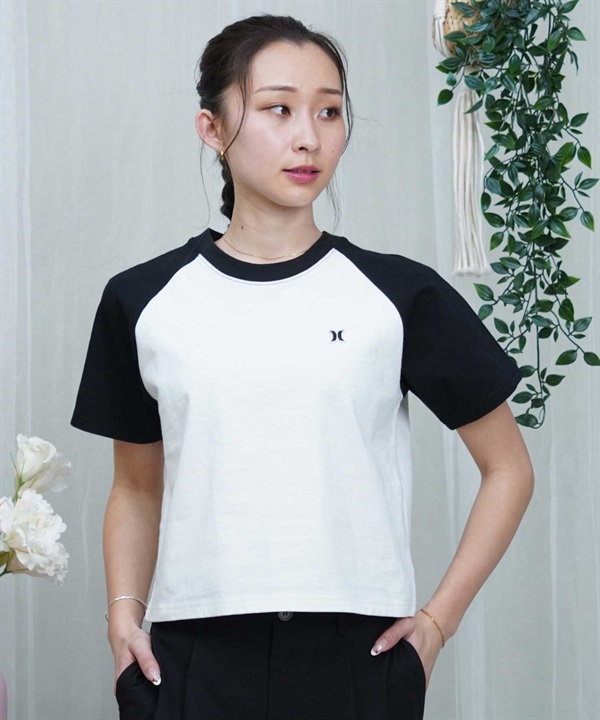 【マトメガイ対象】Hurley ハーレー ICON RAGLAN SHORT SLEEVE TEE WSS2421022 レディース 半袖 Tシャツ