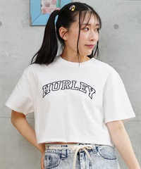 【マトメガイ対象】Hurley ハーレー レディース Tシャツ 半袖 ショート丈 クロップ丈 アーチロゴ プリント ヘビーウェイト WSS2421021