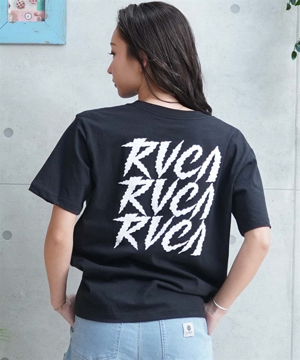 【クーポン対象】RVCA ルーカ レディース 半袖Tシャツ バックプリント BE043-213