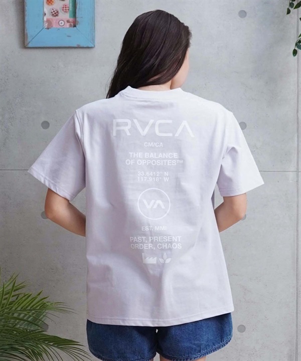 【クーポン対象】【ムラサキスポーツ限定】RVCA ルーカ レディース 半袖 Tシャツ バックプリント BE043-P20
