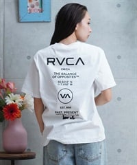 【ムラサキスポーツ限定】RVCA ルーカ レディース 半袖 Tシャツ バックプリント BE043-P20(WHT-S)