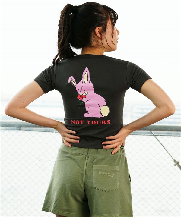 【クーポン対象】RVCA ルーカ レディース Tシャツ チビT ミニT バックプリント BE043-219