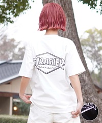 【ムラサキスポーツ限定】THRASHER スラッシャー レディース Tシャツ ダイアモンドロゴ ボックスシルエット THML-24SPZOZO02(WHT-M)