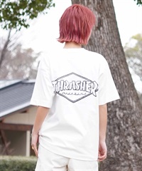 【マトメガイ対象】【ムラサキスポーツ限定】THRASHER スラッシャー レディース Tシャツ ダイアモンドロゴ ボックスシルエット THML-24SPZOZO02