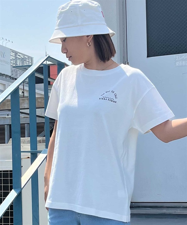 【マトメガイ対象】RIKKA FEMME リッカファム レディース 半袖 Tシャツ ワンポイント RF24SS25