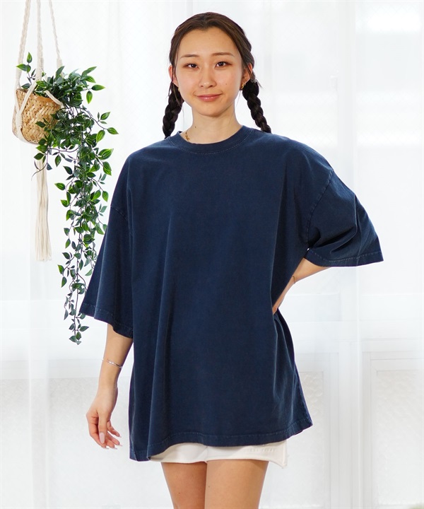 【マトメガイ対象】RIKKA FEMME リッカファム レディース 半袖 Tシャツ ピグメントデザインT RF24SS26