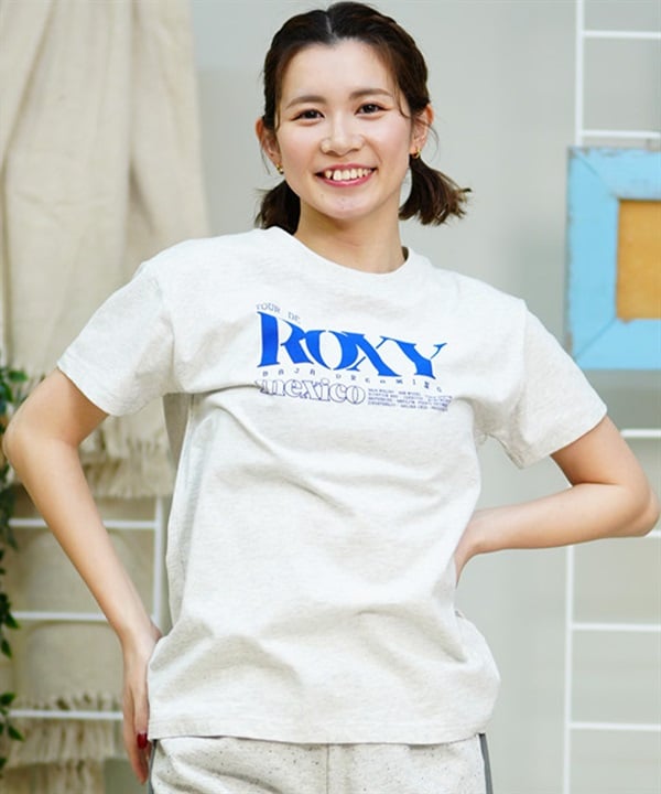 ROXY ロキシー レディース 半袖Tシャツ ブランドロゴ クルーネック RST242032