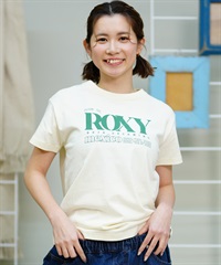 【クーポン対象】ROXY ロキシー レディース 半袖Tシャツ ブランドロゴ クルーネック RST242032(OWT-M)
