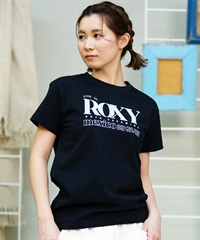 【クーポン対象】ROXY ロキシー レディース 半袖Tシャツ ブランドロゴ クルーネック RST242032(BBK-M)
