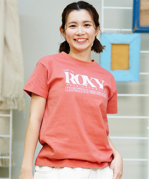 ROXY ロキシー レディース 半袖Tシャツ ブランドロゴ クルーネック RST242032