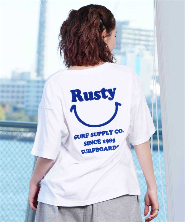 【マトメガイ対象】RUSTY ラスティー レディース 半袖 Tシャツ LOGO 924506