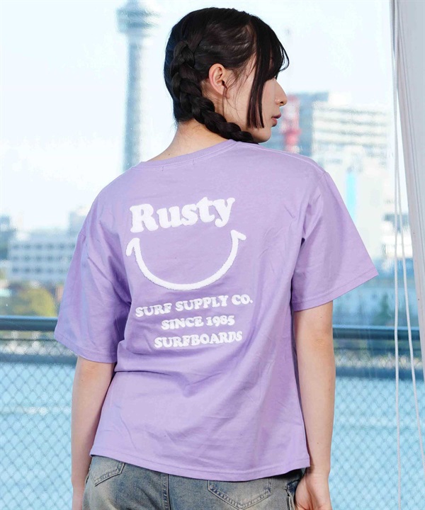 【マトメガイ対象】RUSTY ラスティー レディース 半袖 Tシャツ LOGO 924506