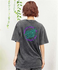 SANTACRUZ サンタクルーズ レディース 半袖 Tシャツ 刺繍ロゴ オーバーサイズ ユニセックス ムラサキスポーツ限定 502242441