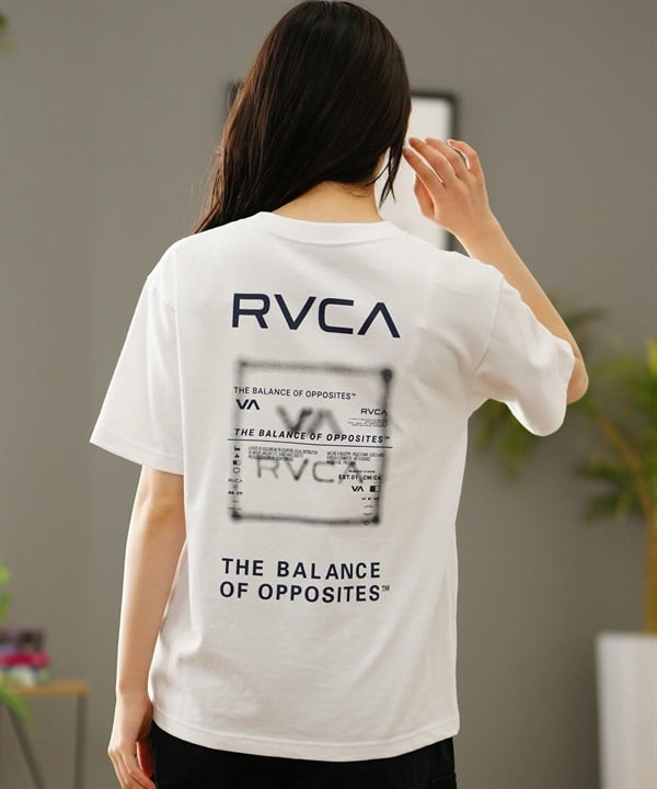 【クーポン対象】RVCA ルーカ レディース オーバーサイズTシャツ バックプリント BE04C-212