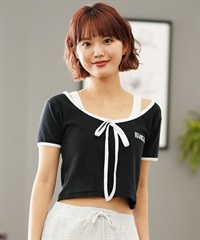 RVCA ルーカ レディース 半袖 Tシャツ フロントリボン チビTシャツ