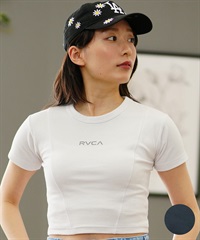 【クーポン対象】RVCA ルーカ レディース Tシャツ 半袖 ショート丈 クロップ丈 チビT BE04C-204