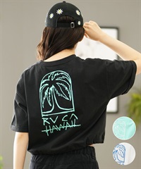 RVCA ルーカ レディース ショート丈Tシャツ ビックシルエット BE04C-222(BLK-S)