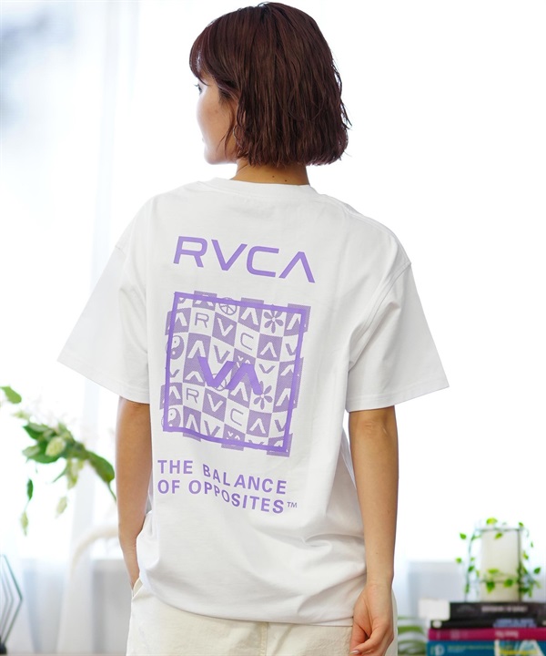 【クーポン対象】RVCA ルーカ バックプリントTシャツ レディース 半袖 Tシャツ オーバーサイズ BE04C-P21