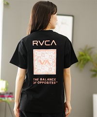 【クーポン対象】RVCA ルーカ バックプリントTシャツ レディース 半袖 Tシャツ オーバーサイズ BE04C-P21