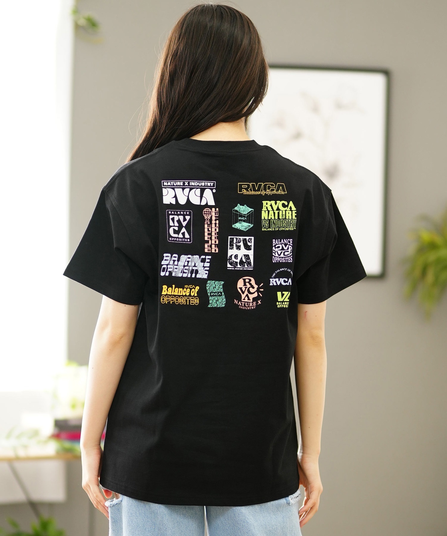 RVCA ルーカ バックプリントTシャツ レディース 半袖 Tシャツ