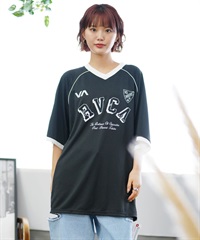 【クーポン対象】RVCA ルーカ ゲームシャツ レディース 半袖 Tシャツ BE04C-P23(BLK-S)