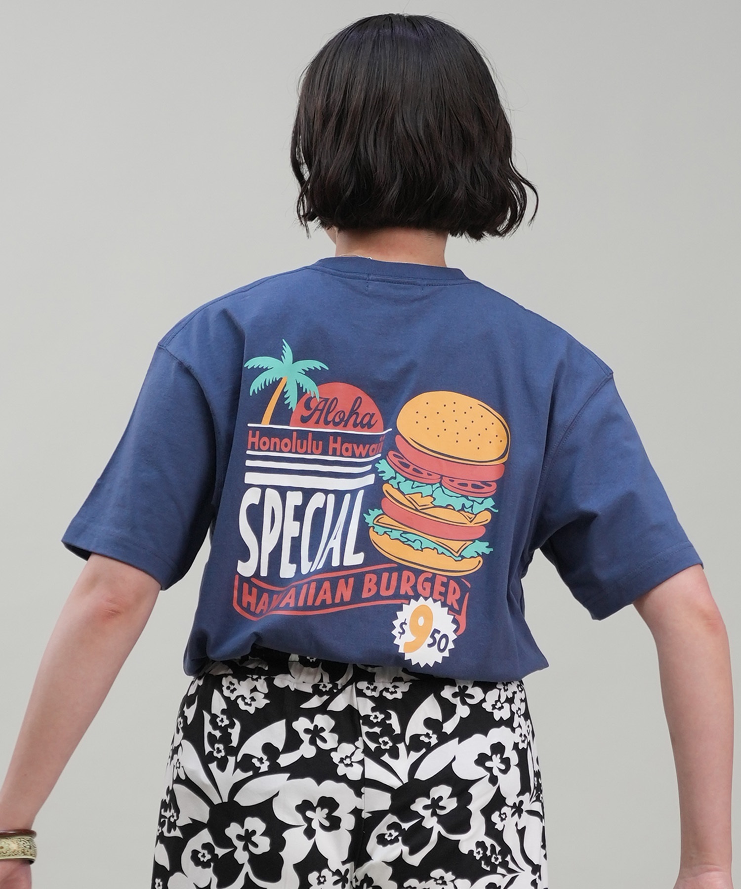 HULALANI フララニ 半袖 Tシャツ レディース バックプリント