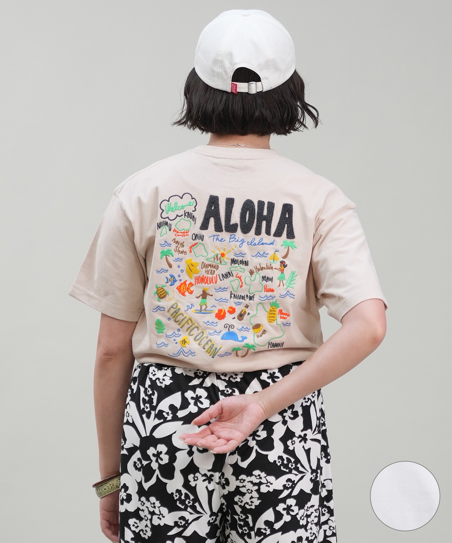 HULALANI フララニ 半袖 Tシャツ レディース バックプリント