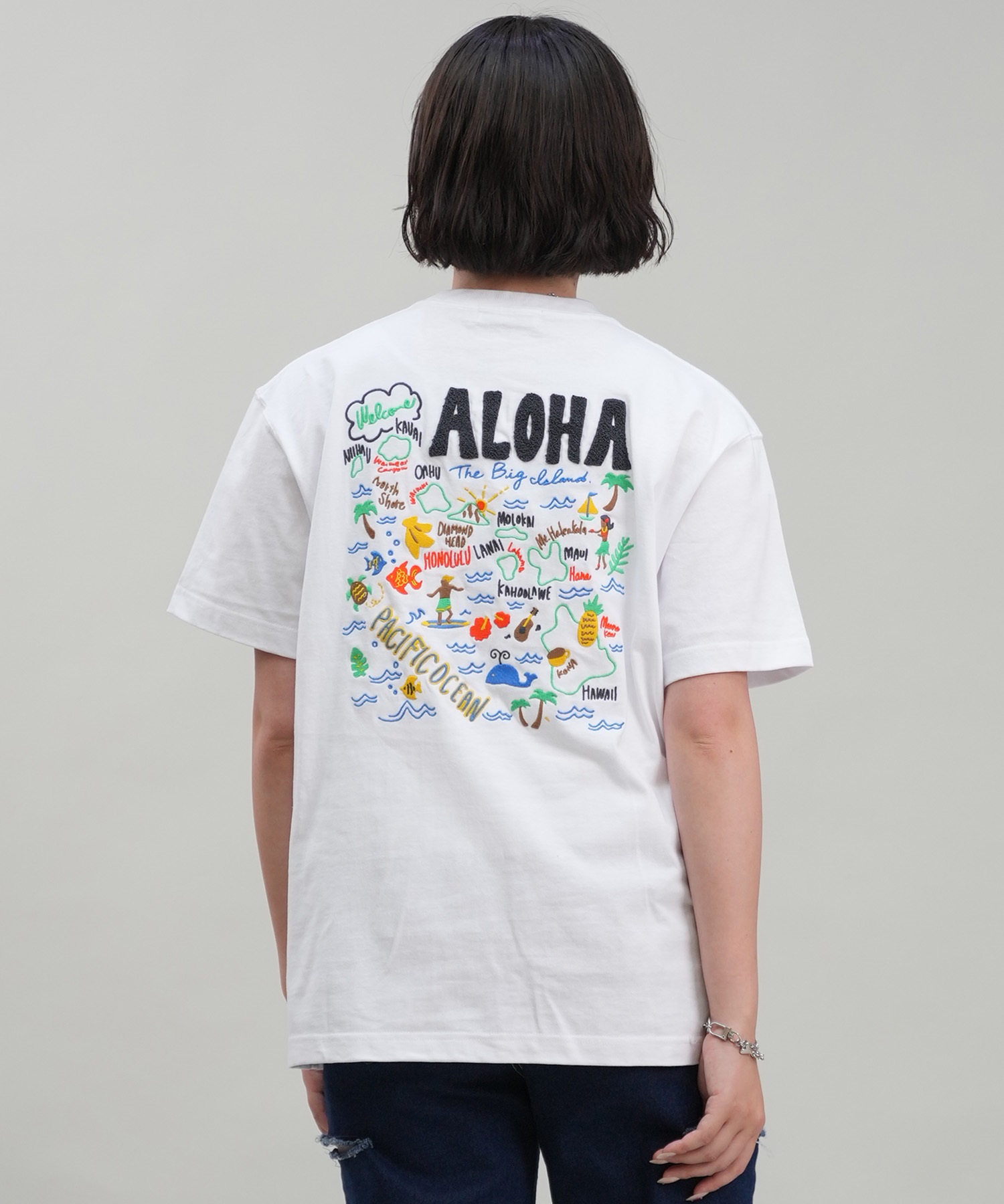 HULALANI フララニ 半袖 Tシャツ レディース バックプリント
