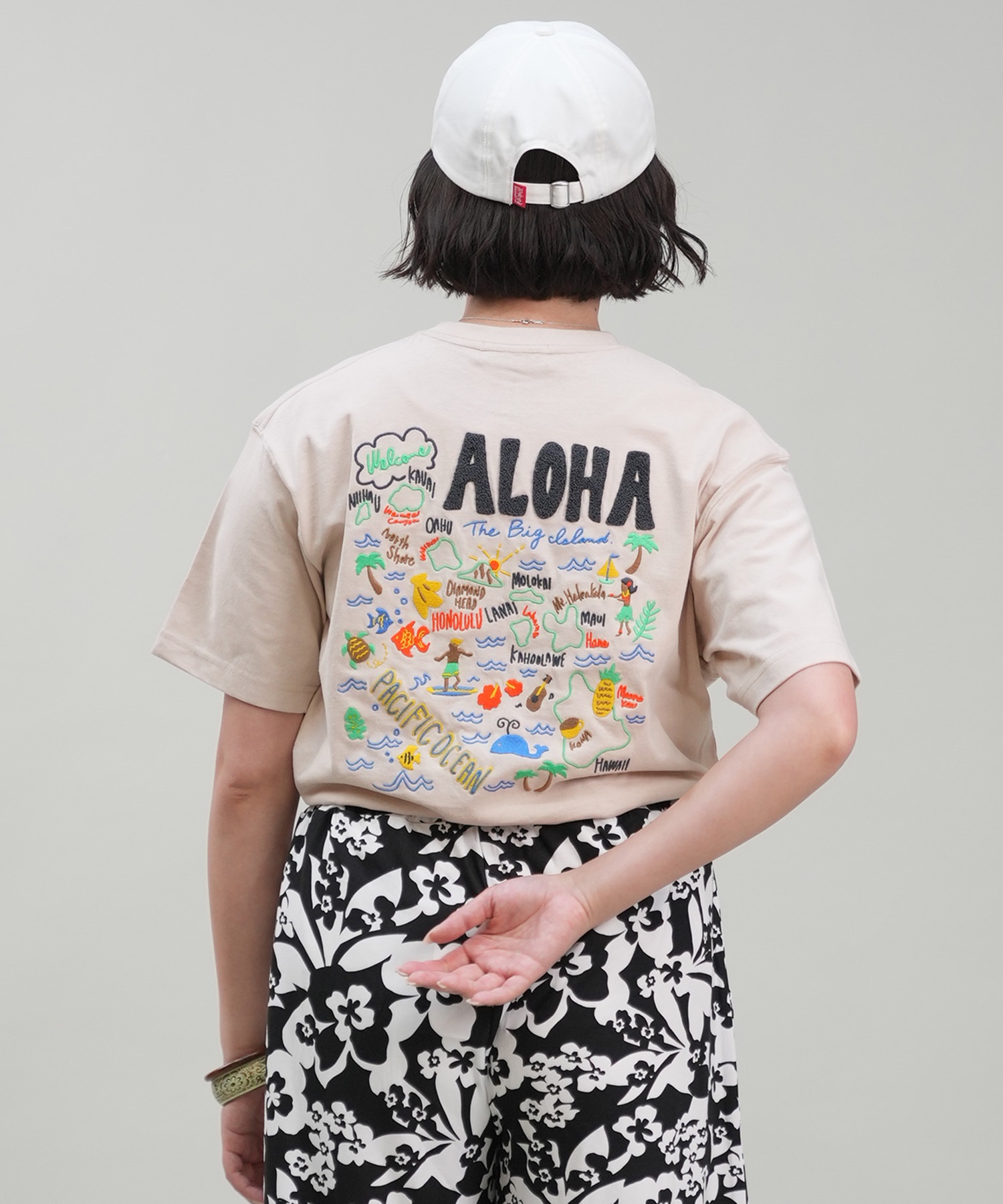 HULALANI フララニ 半袖 Tシャツ レディース バックプリント