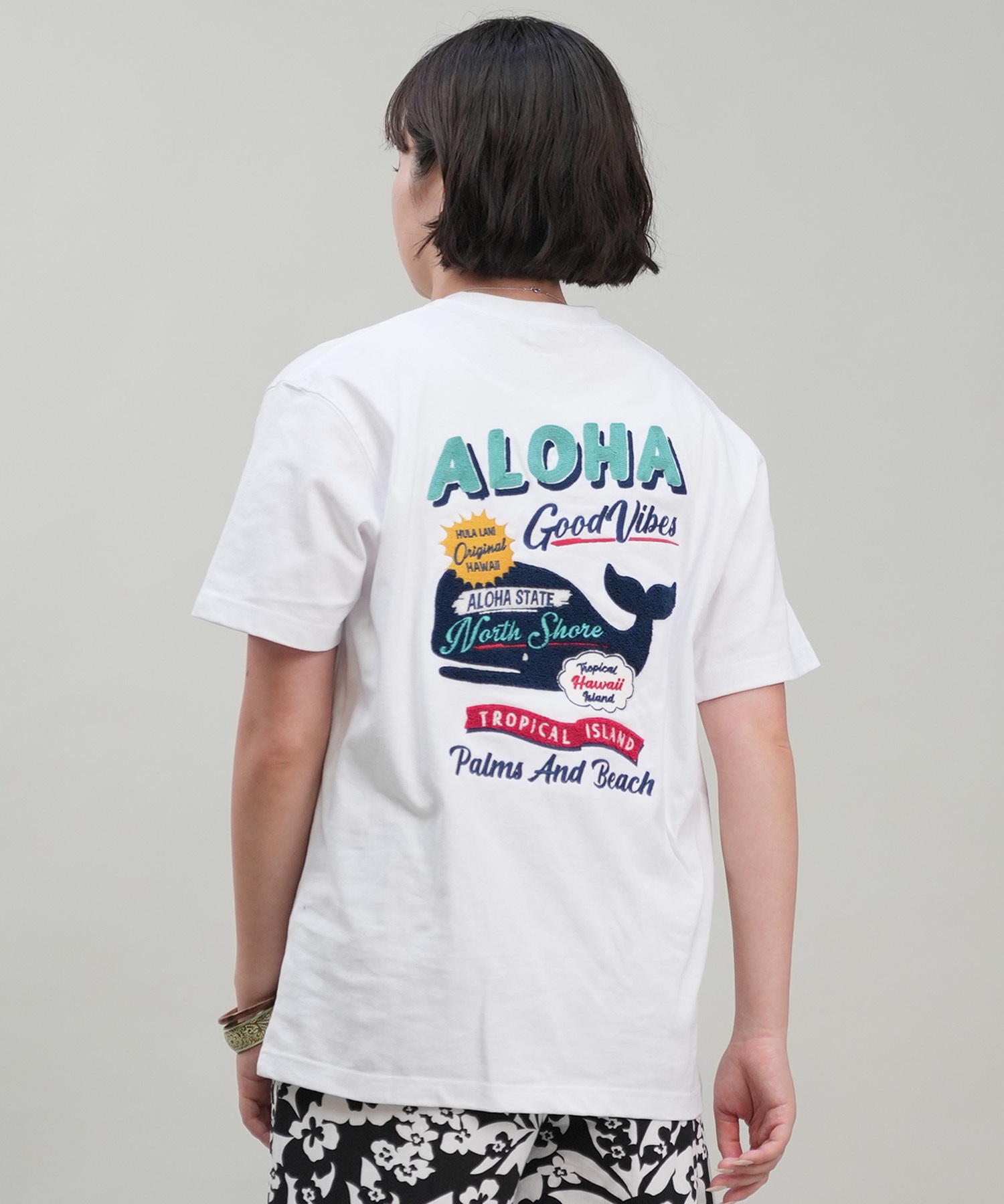 HULALANI フララニ 半袖 Tシャツ レディース バックプリント