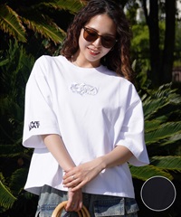 LOVE BOAT ラブボート レディース 半袖 Tシャツ カットアウト