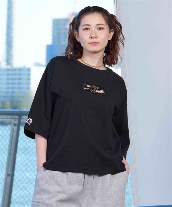LOVE BOAT ラブボート レディース 半袖 Tシャツ カットアウト CROP LB-ST08